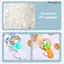 Quạt ép tay cầm tay mùa hè Bánh quy kem Mini Đồ chơi trẻ em Thiết kế dễ thương để sử dụng trong trường dã ngoại ngoài trời [Vn]