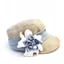 Yozora Hepburn Equestrian Hat Xuân Hè Mặt Nhỏ Mũ Vành Lớn Làm Bằng Tay Kim Sa Lấp Lánh Nhiều Hoa