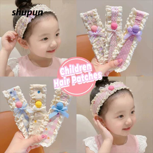 SHUPUN Bangs Miếng Dán, Viền Rộng Với Băng Ma Thuật Đóng Miếng Dán Tóc Trẻ Em, Họa Tiết Hoa Dễ Thương Ren Tóc Gãy Băng Đô Phụ Kiện Tóc