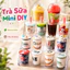 Bộ Đồ Chơi Trà Sữa Mini DIY Nhựa An Toàn Bóp Mềm Giải Áp Lực Rèn Kỹ Năng Tay Mắt Cho Trẻ Màu Đa Dạng