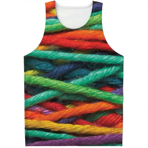 Áo len 3D Unisex Tank Top, Áo Vest đường phố Harajuku Hip Hop, Áo thun tập thể dục không tay mềm mại thoáng khí