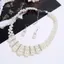 JULYHOT Thanh Lịch 3 Chiếc Ngọc Trai Nelace Bông Tai Bộ Trang Sức Dành Cho Nữ Đính Hạt Choker Nelace Tòn Ten Bông Tai Tiệc Cưới Cô Dâu Trang Sức Massivedeals