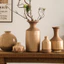 Bình Hoa Cho Phòng Khách Hoa Gốm Luxe Vintage Retro Wabi-Sabi Chậu Hoa Khô Mới Phong Cách Trung Hoa Nhỏ Trang Trí Trang Trí