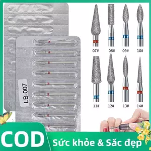 Trong Kho 10Pcs Thép Không Gỉ Phay Cutter Cho Điện Móng Tay Khoan Móng Chân Máy Cá Tuyết