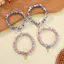 PNPIA- Vòng Tay Sứ Nữ Xanh Trắng Hạt Vintage Đàn Hồi Kim Loại Giọng Đơn Giản Trang Sức Cho Cái Nhìn Hàng Ngày