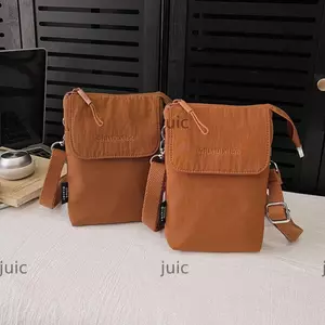 Túi Điện Thoại JUIC, Túi Đeo Ngang Nylon Màu Trơn, Dây Đeo Có Thể Điều Chỉnh Kích Thước Mini Hợp Thời Trang Túi Đeo Vai Siêu Nhẹ Unisex