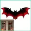 Đồ trang trí dơi cho Halloween Acrylic Đồ dùng dự tiệc chịu thời tiết ngộ nghĩnh Đồ trang trí Halloween Bát Nghệ thuật treo tường cho jiwvn
