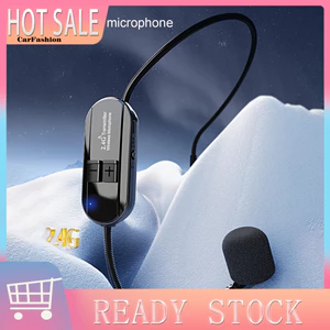 < CarFashion > 1 Bộ Tai Nghe Micro Độ Trung Thực Cao Chống Ồn Thông Minh Cắm Chơi Micro Saxophone Không Dây 24G Cho Voi