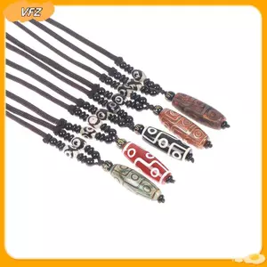 VFZ 1 Chín Mắt Tây Tạng Dzi Mặt Dây Chuyền Nelace Tây Tạng Hạt Thiên Đường Mang Lại Tốt Lu Louislifecool