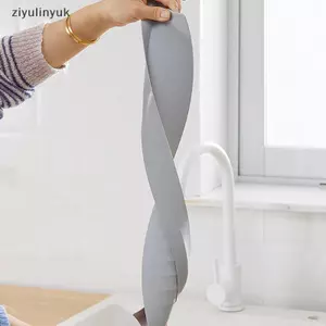 Ziyulinyuk Silicone Bồn Rửa Chén Bắn Vệ Nhà Bếp Mặt Bàn Có Thể Tái Sử Dụng Thanh Heightenin Tấm Vách Ngăn Nước Splash Bồn Rửa Bảo Vệ vách ngăn VN