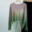 Milyfashion Kích Thước Lớn Gradient Màu Nhìn Xuyên Qua Gạc Chống Nắng Mùa Hè Phong Cách Mới Tất Cả Trận Đấu Mỏng Hơn Nhìn Dài Tay T