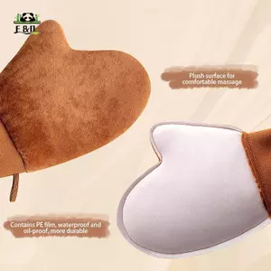 Găng tay tự Tan có thể tái sử dụng Găng tay thuộc da Kem dưỡng da Mousse Găng tay làm sạch cơ thể Găng tay ngón tay tự Tanner EMKK