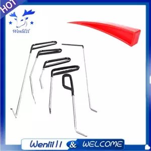 Móc sửa chữa vết lõm ô tô Thanh đẩy bằng thép không gỉ Loại bỏ vết lõm thân xe Bộ dụng cụ sửa chữa vết lõm ô tô Bộ dụng cụ