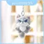 Móc khóa sang trọng Mini Wolf có chất liệu mềm cho ba lô hoặc quà tặng cho bé gái