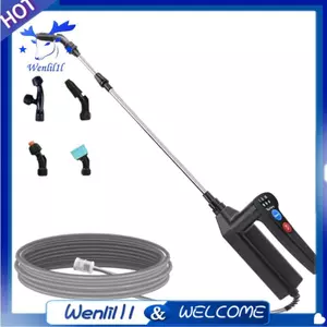 Máy phun vườn Cây đũa phép, 3 áp suất có thể điều chỉnh, Cây đũa phép kính thiên văn 31 ", Vòi 16.4FT, 4 vòi phun