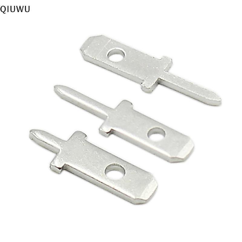 QIUWU 50 Cái 2.8 Chèn Cắm Lò Xo Thiết Bị Đầu Cuối PCB Hàn Lug Thiness 0.8mm Một Chân, Tấm Hàn PCB.