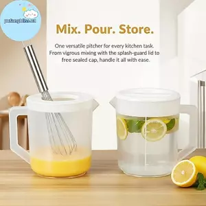 Cốc đo 2,5L đa năng Pufangbliss có nắp để nướng tại nhà chính xác VN