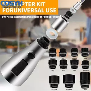 <cosyh>Adapter Kit ABS Plastic Material Aerator Removal Tool For Pull-Out Faucets