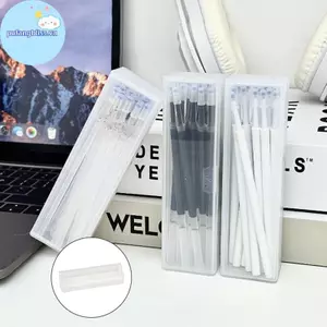 Pufangbliss PP Hộp Đựng Bút Chì Nhựa Trong Suốt Nhẹ Dung Tích Lớn Hộp Đựng Bút Lưu Trữ Học Sinh Trường Văn Phòng Phẩm Tiếp Liệu VN