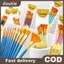 Doutie 12 Chiếc Nghệ Sĩ Lông Nylon Flat Brush Set Cho Màu Nước Sơn Dầu Vải Tranh Lớp Học Nghệ Thuật Bộ VN