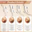 HFSHY Thép không gỉ Titan Cong Xuyên Côn Dụng Cụ Dụng Cụ Dán Bông Tai Chuyên Nghiệp Đâm Thẳng / Cong Cực Bông Tai Dụng Cụ VN