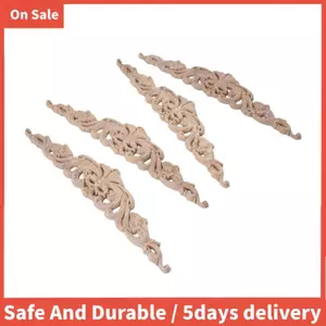 4 Gỗ Khắc Decal Gỗ Khắc Đồ Nội Thất Táo Góc Onlay Đính Nội Thất Trang Trí Cửa Nhà DIY