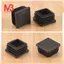 24 Chiếc 30mm x 30mm Nhựa Gân Vuông Nắp Ống Chèn Đen