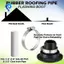 2 Chiếc 1.5 "-2" Cao Su Mái Cổ Sửa Chữa Boot Lỗ Thông Hơi Nhấp Nháy Bộ Ống Thông Hơi Mái Nhấp Nháy Với Kẹp Thép Không Gỉ Phù Hợp Với