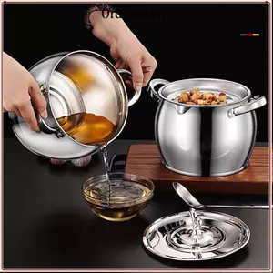 Bể lọc ORDOBOX, Nồi lọc mỡ 1,5 / 3,5L, Hộp đựng dầu mỡ Hộp đựng dầu bằng thép không gỉ Nhà bếp