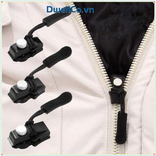 Bộ sửa chữa dây kéo DWELLCO, thay thế khóa hỏng đầu dây có thể tháo rời, kim loại 3 kích thước, dụng cụ may tức thì