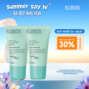 Combo 2 Kem Dưỡng Da Tay EUBOS Giúp Mềm Mịn, Dưỡng Ẩm Chuyên Sâu 24h An Toàn Cho Da Nhạy Cảm 25ml