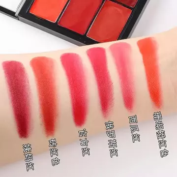 Son Môi Bảng Trang Điểm Nghệ Sĩ Chuyên Dụng Trang Điểm Sân Khấu Trang Điểm Sáu Màu Son Môi Có Thể Điều Chỉnh Màu Photo Studio Dì Gạch Đỏ Mờ