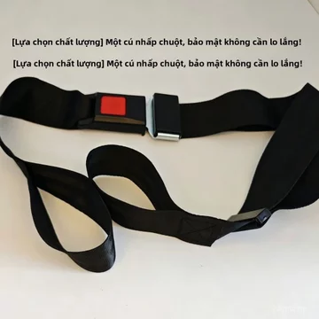 Dây đai an toàn 2 điểm đa năng cho xe lăn xe điện xe ba bánh xe buýt giường bệnh dễ lắp đặt