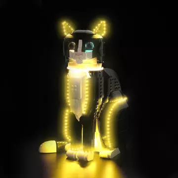 Bộ đèn Led nâng cấp Tương thích với Bộ xây dựng LEGO Tuxedo Cat, Trang trí đèn Tương thích với LEGO 2149 (Không bao gồm mẫu)