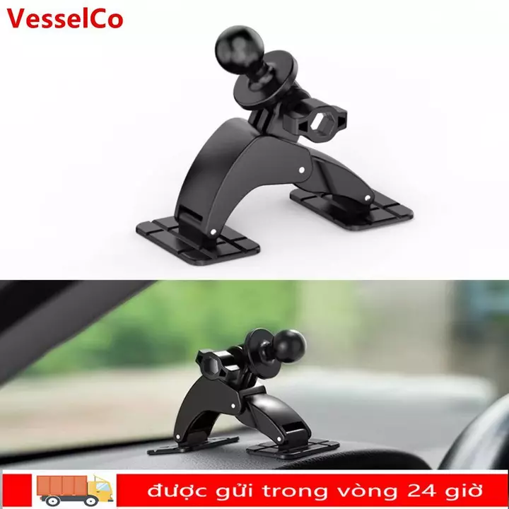 Giá đỡ đầu bi VESSELCO, Đế dính kép Giá đỡ điện thoại xoay 360 độ, Đế thay thế Giá đỡ điện thoại di động có thể điều chỉnh Giá đỡ hỗ trợ điện thoại di