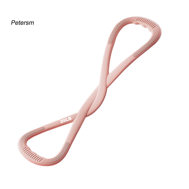 Bài tập chân PP Dây kháng lực Mở rộng ngực Dây kháng lực Silicone Chống trượt Hình 8 Dây kháng lực 25 / 35lbs – Dây đeo tập luyện sức mạnh đàn hồi dàn – 4