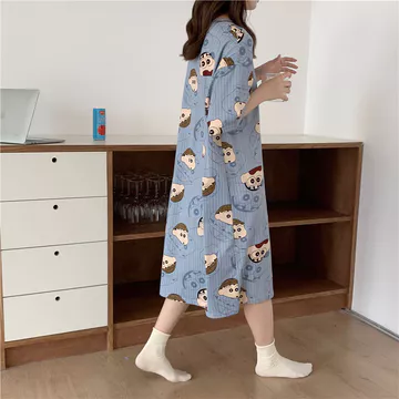 Hàng sẵn có Váy ngủ hoạt hình dành cho nữ mùa hè Băng đô một mảnh Bộ đồ ngủ Bộ đồ ngủ nữ Bộ đồ ngủ Bộ đồ ngủ nữ Bộ đồ ngủ nữ