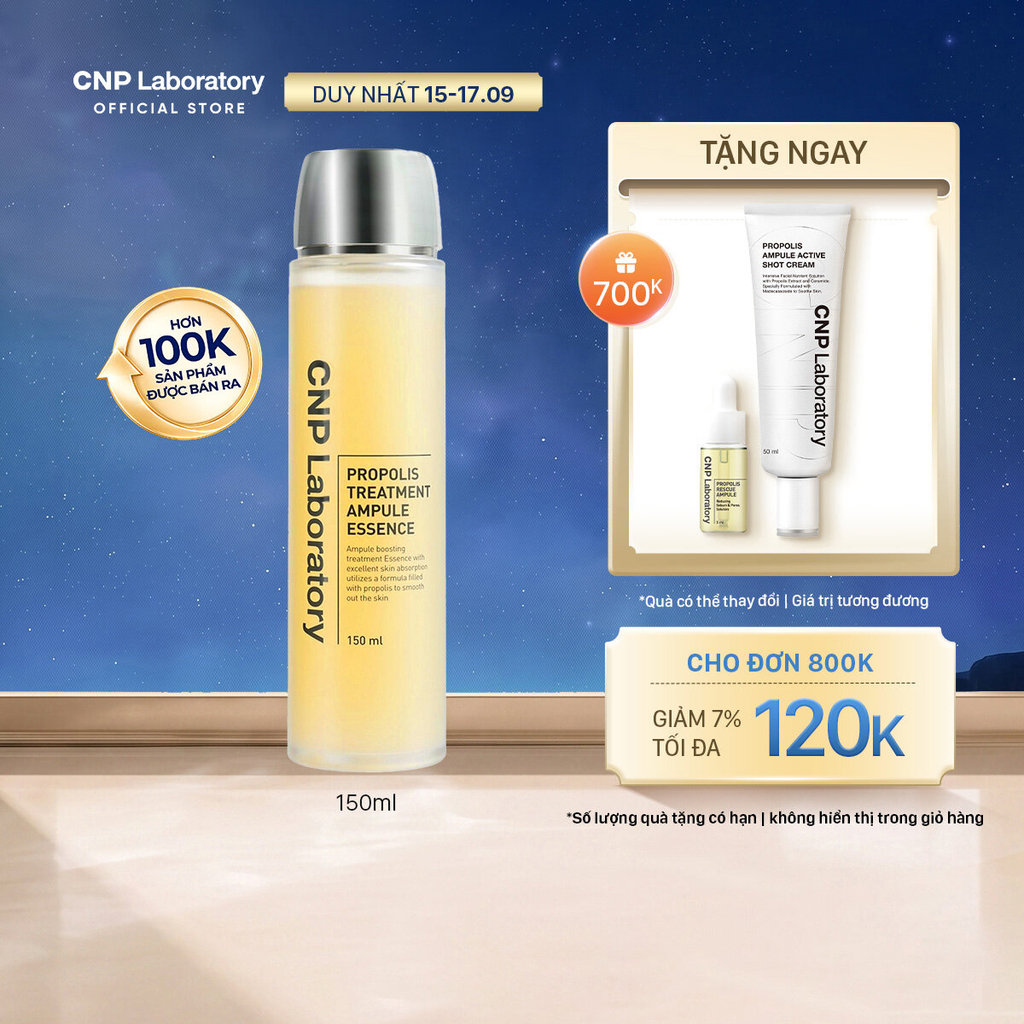 [CNP] Nước thần keo ong (tiền tinh chất) phục hồi làn da Propolis Treatment Ampule Essence 150ml