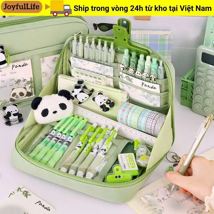 JOYFULLIFE Penicl, Túi đựng bút dung tích lớn mở lớn, Hộp đựng văn phòng phẩm 12 lớp di động Túi văn phòng phẩm đa ngăn Văn phòng phẩm Văn phòng học