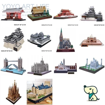 YY Art YP2 Sáng Tạo Giấy Mô Hình Thế Giới Nổi Tiếng Chiến Thắng Địa Điểm Lịch Sử Giấy Xây Dựng Mô Hình Xây Dựng Handmade Origami DIY Mô Hình