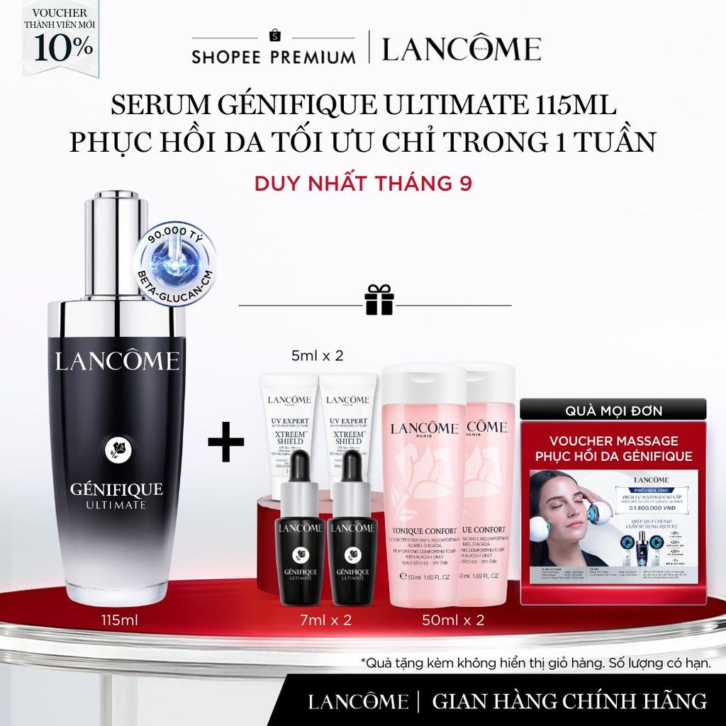 Serum Phục Hồi Da Tối Ưu Trong 1 Tuần Lancome Genifique Ultimate 115ml