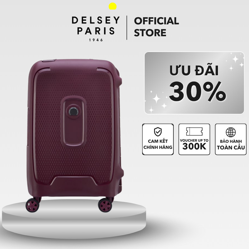 [Deal tặng nàng] Vali kéo Moncey Recycled Mateial - Vali Delsey Paris cao cấp bảo hành chính hãng quốc tế
