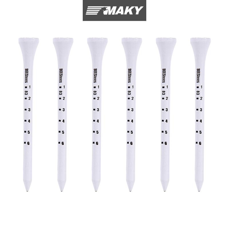 Newwellknownepic 50 CÁI Golf Tee 83mm Trắng Golf Gỗ Tee Cân Golf Tee VN
