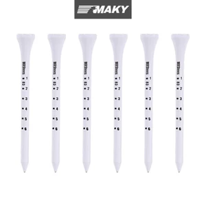 Newwellknownepic 50 CÁI Golf Tee 83mm Trắng Golf Gỗ Tee Cân Golf Tee VN