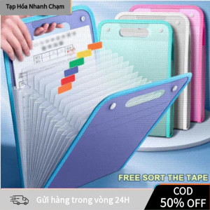 【24h】Hộp Đựng Hồ Sơ, Giấy Tờ Đa Năng - Ngăn Chia Rõ Ràng - Tiện Lợi Cho Học Sinh, Văn