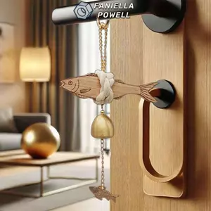 FANIELLAPOWELL Cá Có Thể Treo Tường Quyến Rũ, Tiết Kiệm Không Gian Treo Tường Cá Trang Trí Xe Hơi, Nhẹ Siêu Mỏng Tường Cửa Gỗ Mặt Dây Chuyền Nội Thất Ô Tô