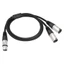 BTM Y Split 3Pin Connector Coppered Studio Live Performances Dây cho máy trộn
