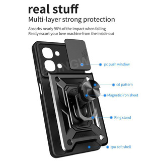 Ốp Điện Thoại Cho Oppo A6 Pro A6X A6T A6t A6s A6T Pro5G 4G 2025 Kim Loại Thời Trang Giáp Vòng Giá Đỡ Đẩy Kéo Camera Vỏ Bảo Vệ Chống Sốc Vỏ Cứng