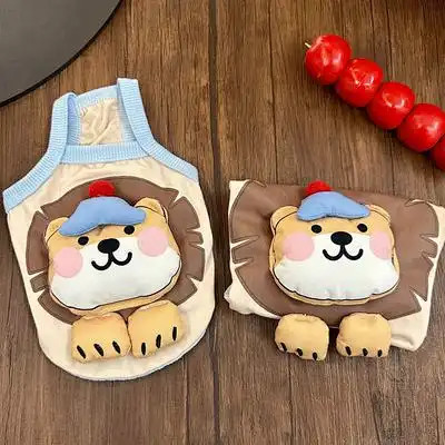 Teddy Bichon Pet Camisole Búp bê ba chiều dễ thương Mùa hè Quần áo chó mèo mỏng Quần áo cho chó nhỏ