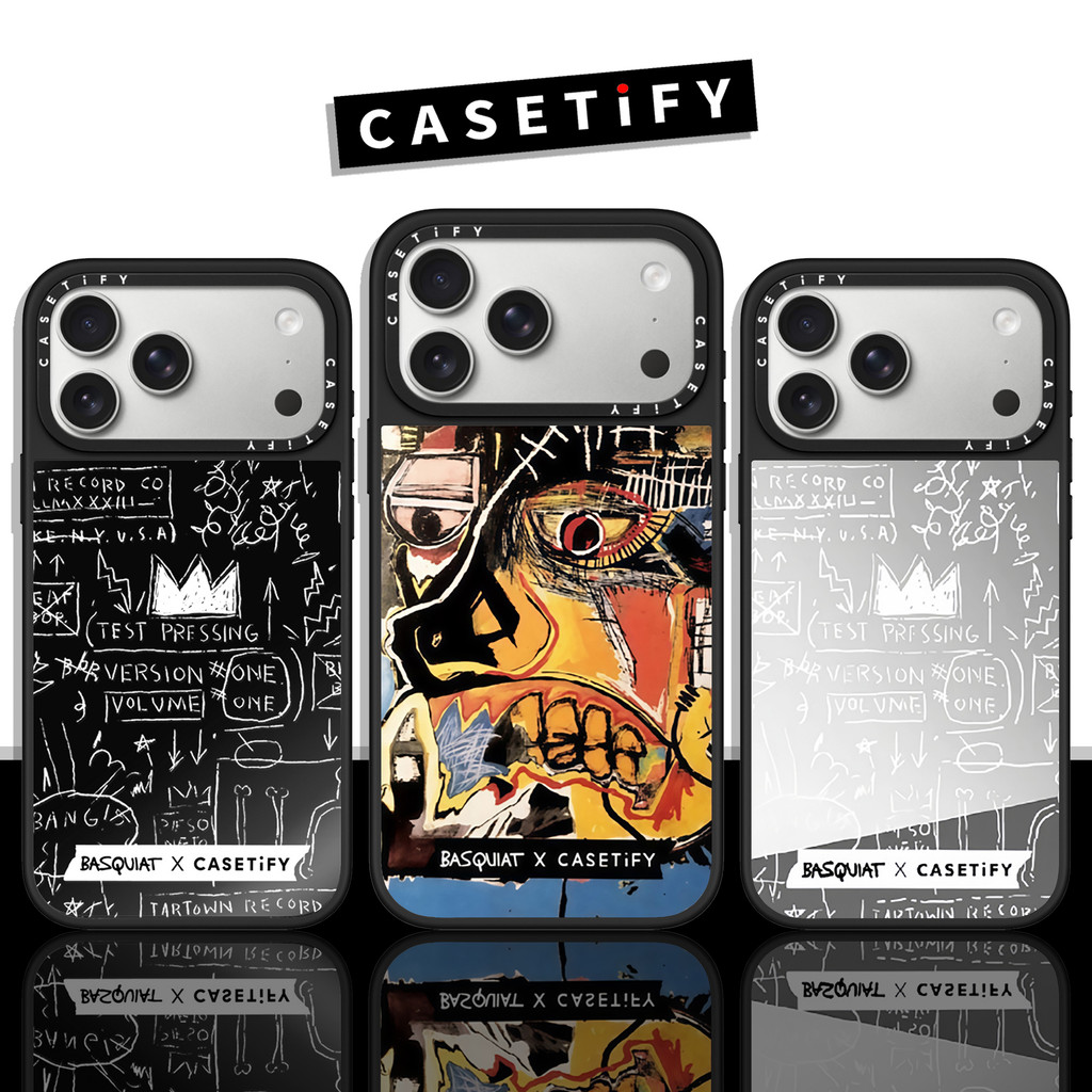 Basquiat Tranh Sơn Dầu Cổ Điển Chân Dung Casetify Gương Vỏ Điện